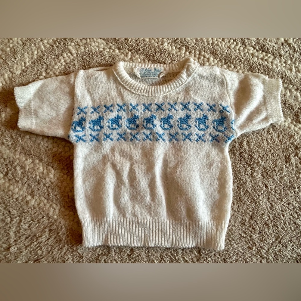 Vintage baby sweater shirt 12m